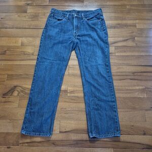 MENS LEVI STRAUSS & CO 514 SLIM STRAIGHT COTTON BLUE DENIM JEAN SZ 36 X 32